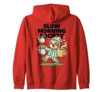 Slow Morning Society Sloth Coffee Persona Scherzo Felpa con Cappuccio