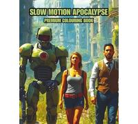 SLOW MOTION APOCALYPSE: PREMIUM COLOURING BOOK: THE BUILDINGS ARE CRUMBLING AND THE WORLD IS SLOWLY DYING.