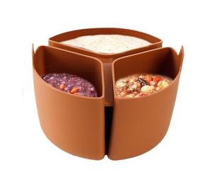 Slow Pot Divider Insert - Food-Grade Silicone 18x12cm | Reusable Heat-Resistant Slow Cooker Liner | Kitchen Cooking Accessory For Meal Separation Diet Portion Cooking