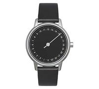 Slow Round-S 02 - Custodia in pelle nera vintage