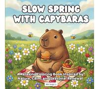 Slow Spring with Capybaras A Relaxing Coloring Book Inspired by Nature, Calm, and Seasonal Renewal: Bold & Easy 8.5x8.5 Coloring Pages Featuring ... Butterflies, and Peaceful Nature Moments