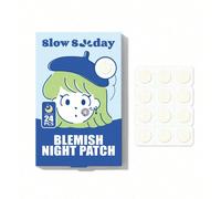 Slow Sunday Blemish Night Patch 24 pezzi, materiali idrocolloidali, design ultra sottile, impermeabile e traspirante, per pre-trucco e cura quotidiana, per viso e corpo, Y2K, adatto per estate e autun