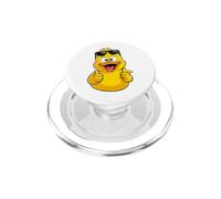 Slow Sundays Funny Yellwo Rubber Duck Illustration Graphic PopSockets PopGrip per MagSafe