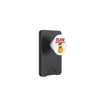 Slow Sundays Funny Yellwo Rubber Duck Illustration Graphic PopSockets PopWallet per MagSafe