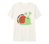 Slow Your Roll Snail Maglietta Premium