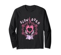 Slowburn Gothic Candle Heart Aesthetic Maglia a Manica