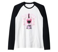 Slowburn Gothic Candle Heart Aesthetic Maglia con Maniche Raglan