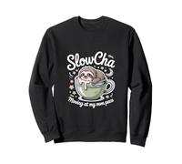 SlowCha Moving At My Own Pace - tè Carino con Bradipo Felpa