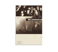 Slowdive SouvlakiPosters - Poster estetico su tela, decorazione artistica da parete per camera da letto, soggiorno, camera da letto, senza cornice, stile 60 x 90 cm