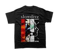 Slowdive Unisex T-Shirt Rock Music Band Short Sleeve Black all Size S To 5XL T-S