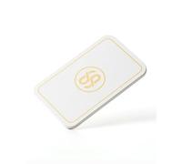 SLOWPLAY Placca Rettangolare da Poker Godel, Confezione da 10 Pezzi, placche Professionali in Stile Europeo Senza denominazione, Composito ceramico da 34 Grammi(Bianco)