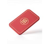 SLOWPLAY Placca Rettangolare da Poker Godel, Confezione da 10 Pezzi, placche Professionali in Stile Europeo Senza denominazione, Composito ceramico da 34 Grammi(Rosso)