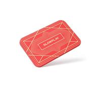 SLOWPLAY Placche Fiches Rettangolari da Poker, Confezione da 10 Pezzi, Placche Professionali in Stile Europeo Senza Denominazione, Ceramica Composita da 34 Grammi (Rosso)