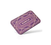 SLOWPLAY Placche Fiches Rettangolari da Poker, Confezione da 10 Pezzi, Placche Professionali in Stile Europeo Senza Denominazione, Ceramica Composita da 34 Grammi (Viola)