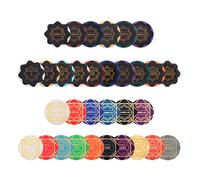 SLOWPLAY Set di fiches da poker in argilla e ceramica | Numerate e neutre | Confezione da 50 pezzi | Nash edizione