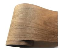 SLOYCA 1 Rotolo da 230 cm impiallacciatura di Noce Nera Naturale Sottile Fatta a Mano in Legno massello Fai-da-Te Pannello Decorativo rinnovamento dell'altoparlante della Pelle
