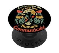 SLP È Una Bella Giornata Per Aiutare Piccoli Umani A Comunicare PopSockets PopGrip Adesivo