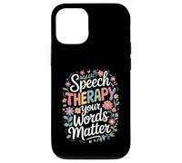 SLP Language Specialist Speech Therapy Your Words Matter Custodia per iPhone 12/12 Pro