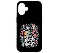SLP Language Specialist Speech Therapy Your Words Matter Custodia per iPhone 16
