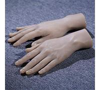 SLRMKK Mani morbide, Mano realistica in Silicone Visione realistica della Trama e Alta Elasticità Modello di Mano Maschile in Silicone per Orologi/Accessori/Guanti Oggetti di Scena di Halloween, B ma