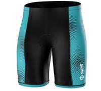 SLS3 Pantaloncini Triathlon Uomo - Tri Shorts Men - 2 Tasche FRT Pantaloncino Triathlon Uomo - Ideato da Atleti (Ocean Teal & Black, M)