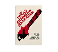 SLSCSXYP Poster su tela con stampa di film e serie TV del Texas con la sega a catena del massacro, decorazione artistica da parete per camera da letto, 40 x 60 cm, senza cornice