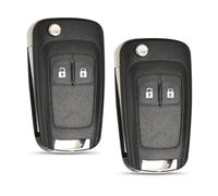 SLshiBo custodie per Chiavi Auto con Telecomando a 2 Pulsanti, Tipo Coltello, Custodia Pieghevole per Chiavi per Vauxhall Insignia Astra Meriva Zafira Movano Mokka Adam e Chevrolet Aveo Matiz Cruze