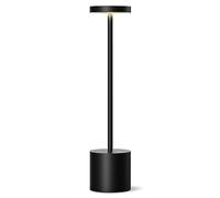 SLSMD Lampada da tavolo senza fili LED Ricaricabile Dimmerabile 6000mAh 3 Modalità di Luce Uso Interno/Esterno batteria Lunga Durata Trasportabile USB-C Lampada da tavolo (Nero)