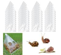 SLTAXAR 40 Pezzi Sacchetti Trappole per Lumache Trappole Lumache Trappola per Birra Trasparente Lumaca Catcher Buste Protezione Contro Le Lumache per Giardino, Frutteto, Cortile (22x17,5cm)