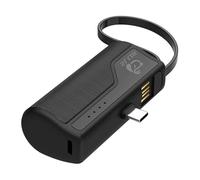 SLuB 5000 mAh - Powerbank Ultracompatta a Connessione Diretta Carica rapida 2A · Plug-and-Play · Doppia interfaccia