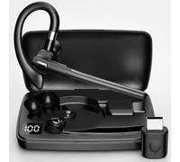 SLuB Auricolare Bluetooth 6.0 senza fili con adattatore USB | Bluetooth 6.0, chiamata HD con riduzione del rumore ENC, connessione rapida e bassa latenza