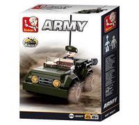 Sluban- Army-Jeep(82 Pezzi), M38-B0587F, Multicolore