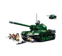 Sluban Battaglia di Budapest - carro armato pesante sovietico IS-2 2 in 1 set di costruzione