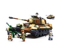 Sluban Battaglia di Budapest - carro armato pesante tedesco TIGER II 2 in 1 set di costruzione