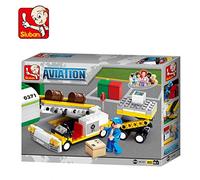 Sluban M38-B0369 Costruzioni Aviation Aircraft Cargo Loader, Colore Colorato, Small, SlubanM38-B0369