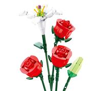 Sluban Flowers rose con giglio - set di costruzione 267 pezzi