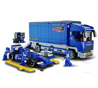 Sluban M38-B0357 - modulare - Racing Car Truck - Camion con Auto da Corsa