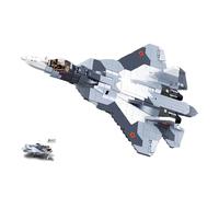 Sluban Model Bricks aereo da combattimento a reazione SU-57 2 in 1 set di costruzione