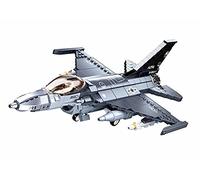 Sluban- Modello mattoncini - F-16C Falcon Fighter 521 Pezzi, Multicolore, Taglia Unica, M38-B0891