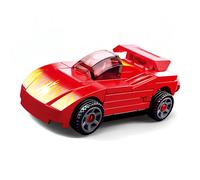 Sluban Power Bricks auto a strappo - sportiva rossa