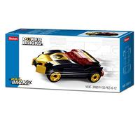 Sluban- Powerbricks-Pull Back Car 55Pcs, M38-B0801H, Multicolore