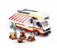 Sluban TS-3 RV M38-B1193 - Kit modellismo autobus con 3 minifigure, 506 pezzi, 19,1 cm, scala 1:35