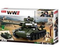 Sluban WWII Carro armato sovietico T-34/85 2v1