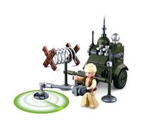 Sluban Mini set di mattoncini da costruzione WWII (88 pezzi) [B0678D], set da gioco con morsetto, soldati, con personaggio, Army WWII colorato, SL07125