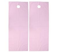 Sluffs 2pcs Beauty Salon Bed Sheets Soft Skin-Friendly Polyester Oil Resistant and SPA Massage Table Cover Sheet Gentle Care for 200 x 75cm (Pink)