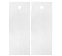 Sluffs 2pcs Beauty Salon Bed Sheets Soft Skin-Friendly Polyester Oil Resistant and SPA Massage Table Cover Sheet Gentle Care for 200 x 75cm (White)