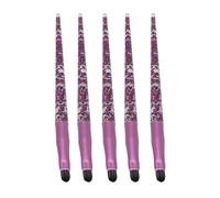 Sluffs 5pcs Lip Brush Glitter Handle Soft Hair Lip Makeup Brush Cosmetic Tool for Eyeshadow Foundation 5pcs Soft Hair,Synthetic Fiber. Tool