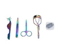 Sluffs Eyelash Applicator Makeup Tool Eyelash Curler with 4 Refill Pads Gold Designed for Women and Girls