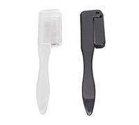 Sluffs Eyelash Comb Foldable Stainless Steel Teeth Mascara Applicator Eyebrow Grooming Brush 2pcs Eyelash Brush Eyebrow Comb,Folding Portable Stainless Steel Comb.