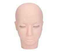 Sluffs Eyelash model head with 3 layers of high-density eyelash stretching training head silicone doll, made of soft and comfortable material, environmentally friendly and safe
